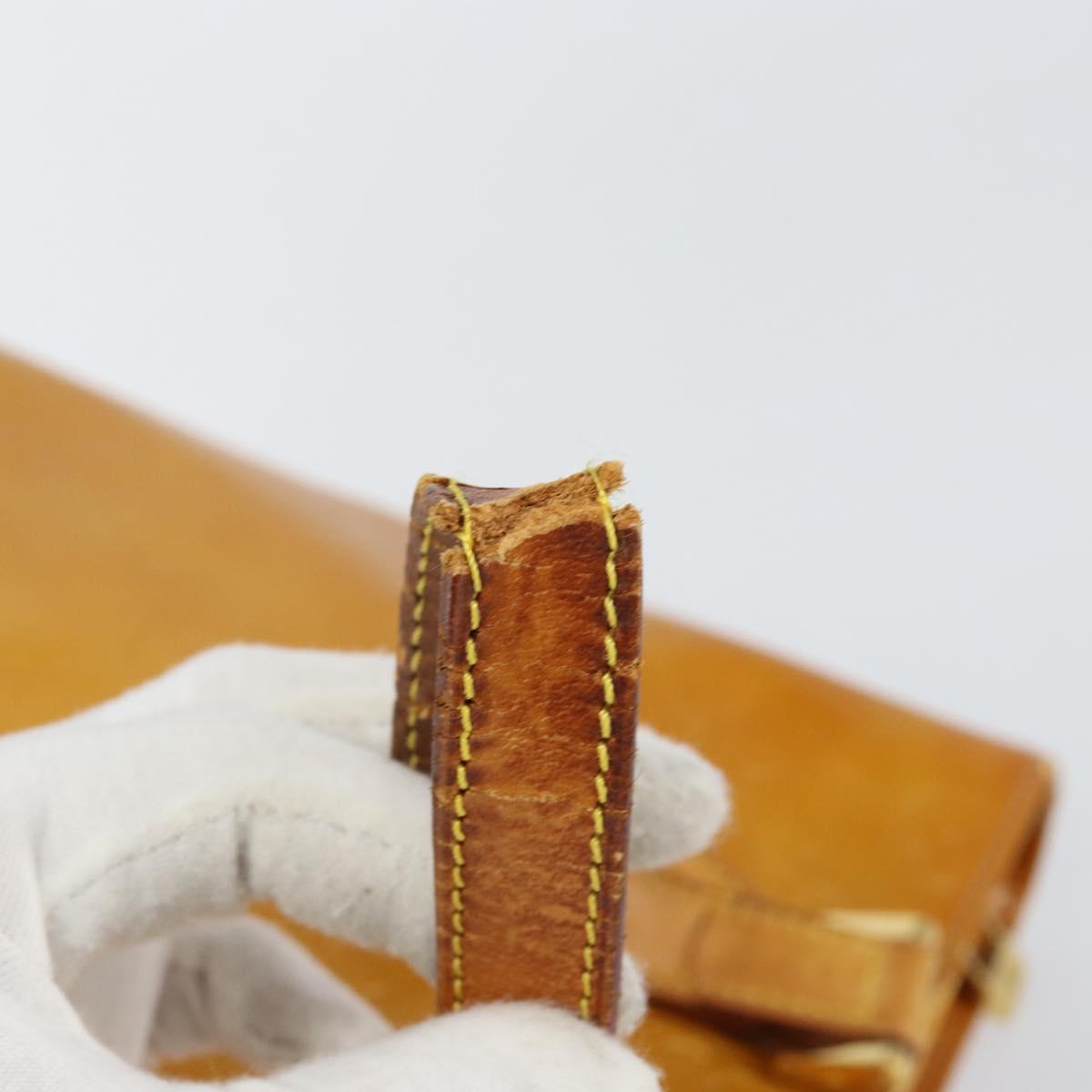 LOUIS VUITTON Monogram Vernis Houston Hand Bag Beige M91004 LV Auth gh1246