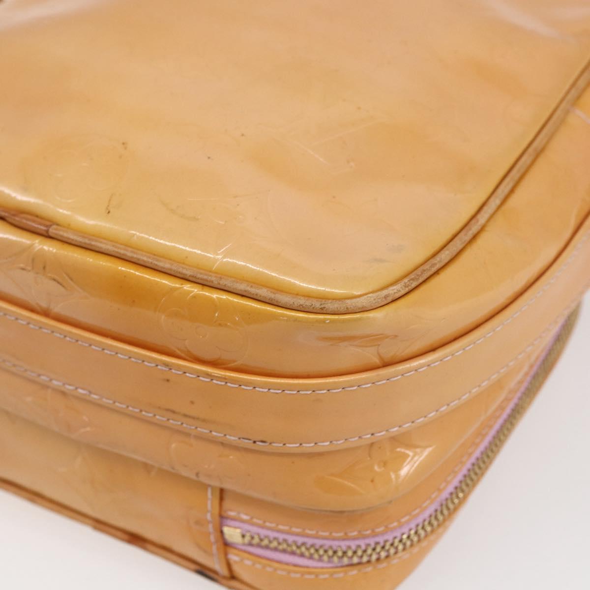 LOUIS VUITTON Monogram Vernis Wooster Bag Marshmallow Pink M91037 LV Auth gh1255