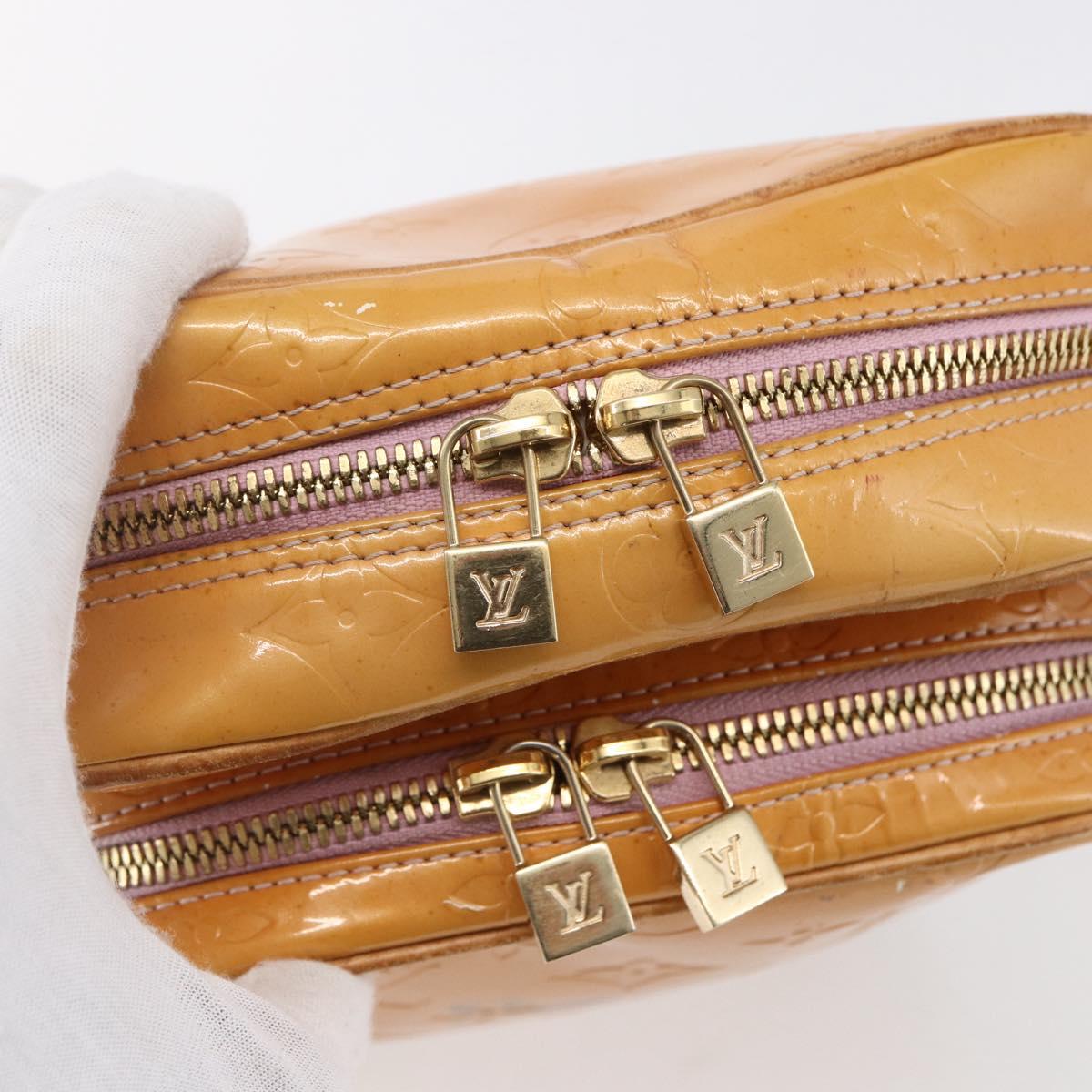 LOUIS VUITTON Monogram Vernis Wooster Bag Marshmallow Pink M91037 LV Auth gh1255