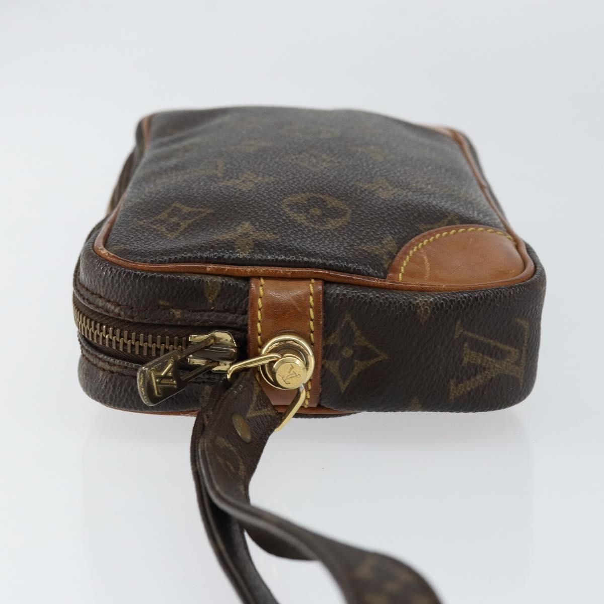 LOUIS VUITTON Monogram Marly Dragonne PM Clutch Bag M51827 LV Auth gh1256