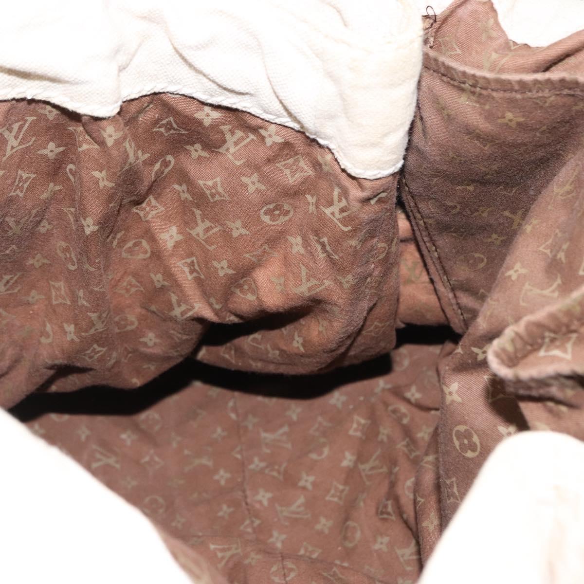 LOUIS VUITTON Cruise Line Globe Shopper GM Bag Canvas Beige M95110 Auth gh1261