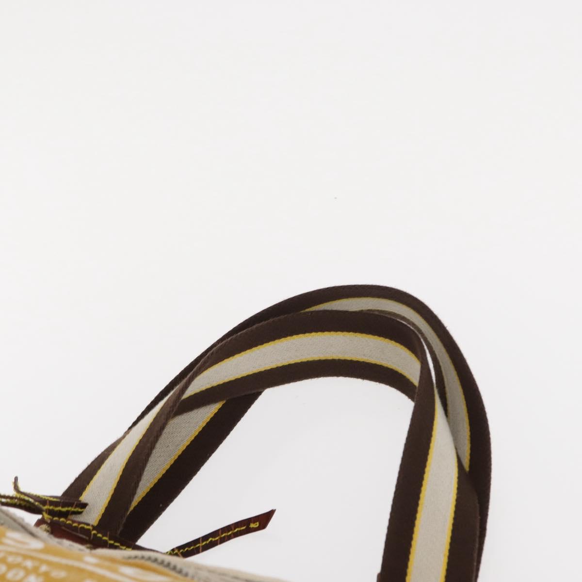 LOUIS VUITTON Cruise Line Globe Shopper GM Bag Canvas Beige M95110 Auth gh1261