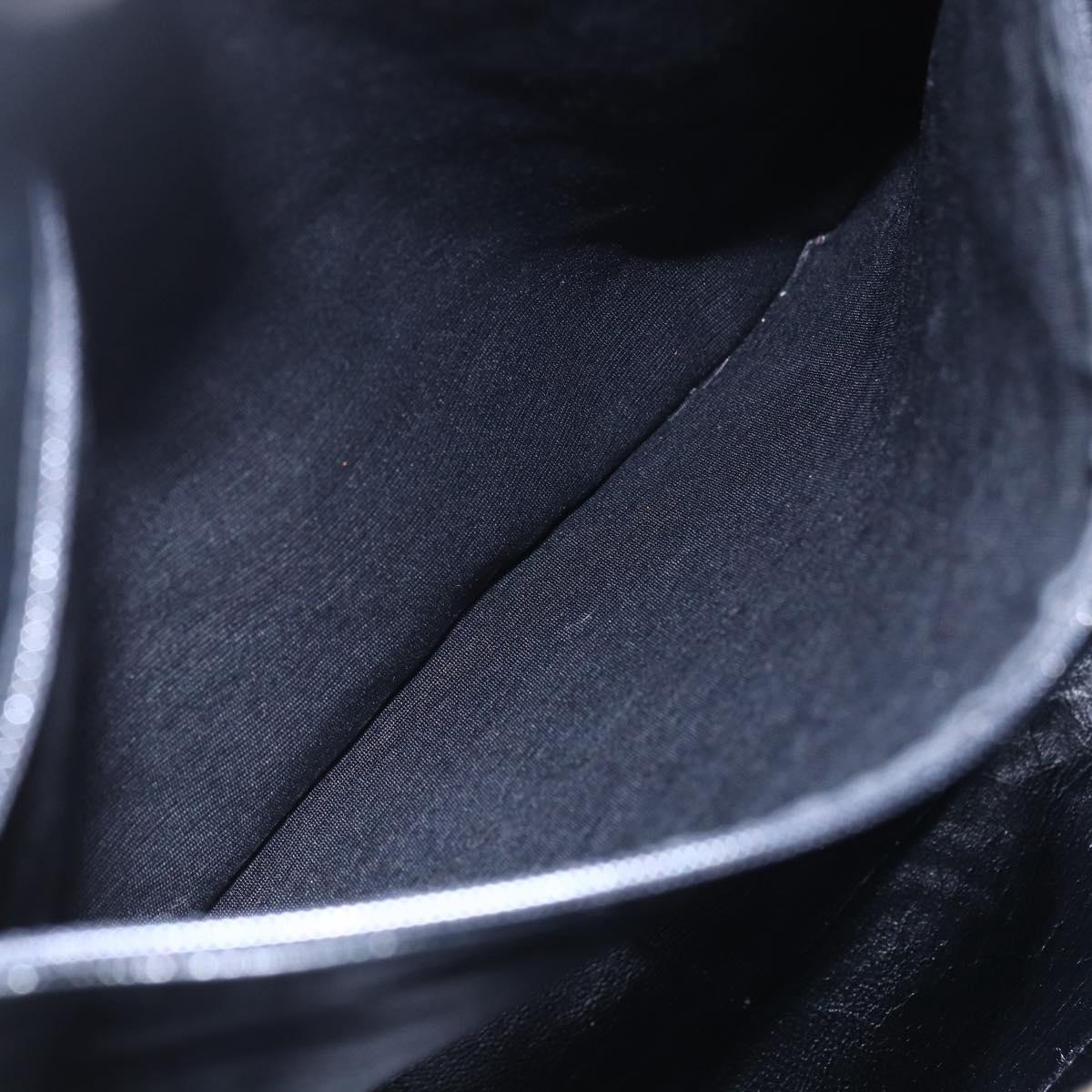 CHANEL COCO Mark Shoulder Bag Canvas Black Gold CC Auth gh1268