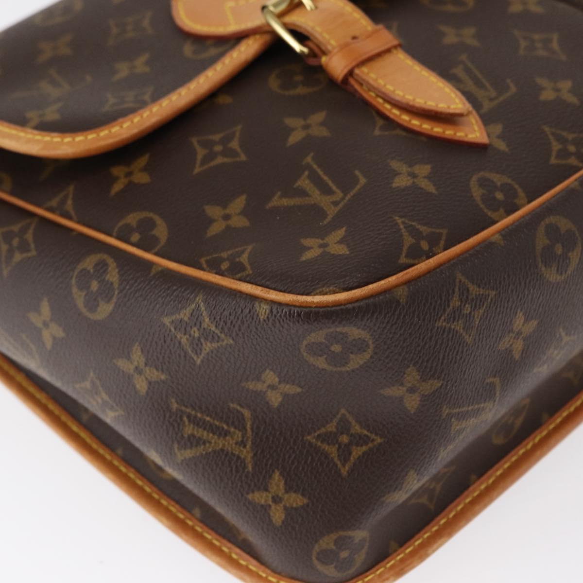 LOUIS VUITTON Monogram Gibeciere GM Shoulder Bag M42246 LV Auth gh1280