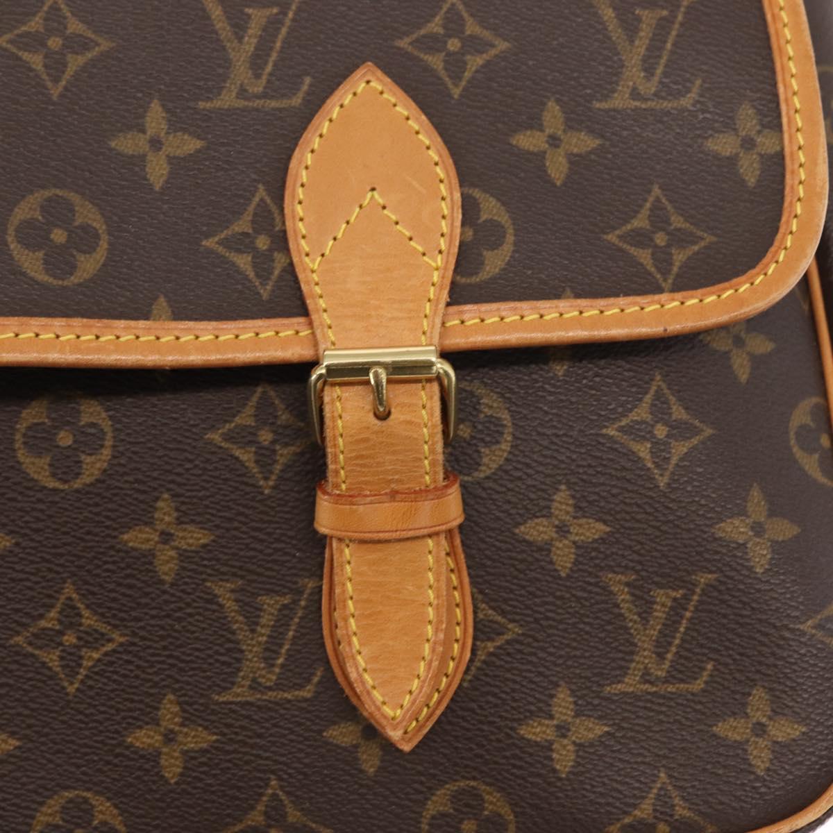 LOUIS VUITTON Monogram Gibeciere GM Shoulder Bag M42246 LV Auth gh1280