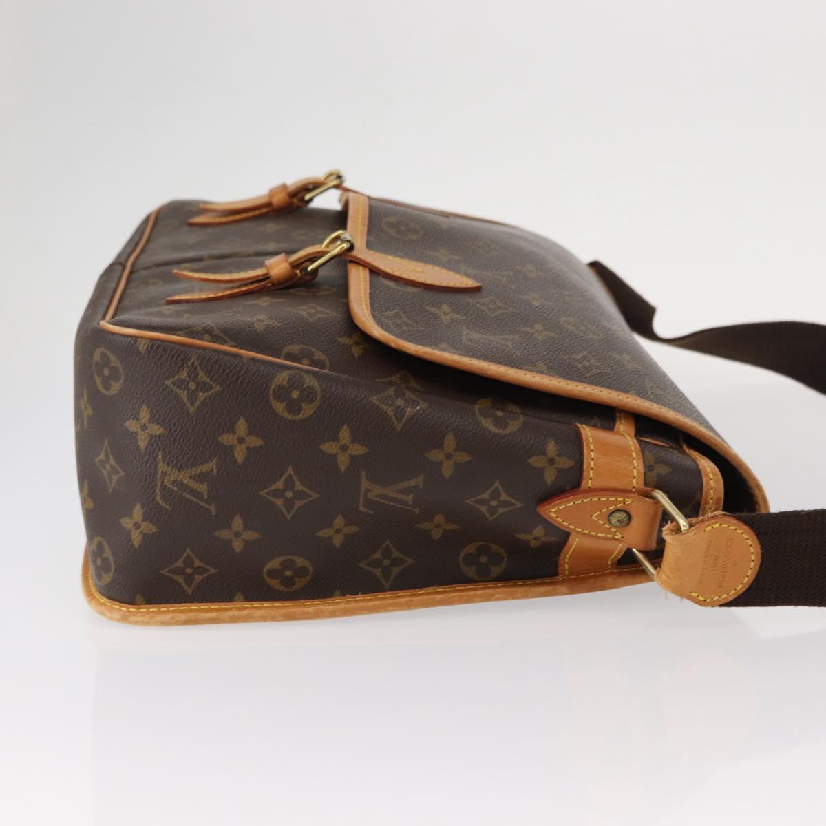 LOUIS VUITTON Monogram Gibeciere GM Shoulder Bag M42246 LV Auth gh1280