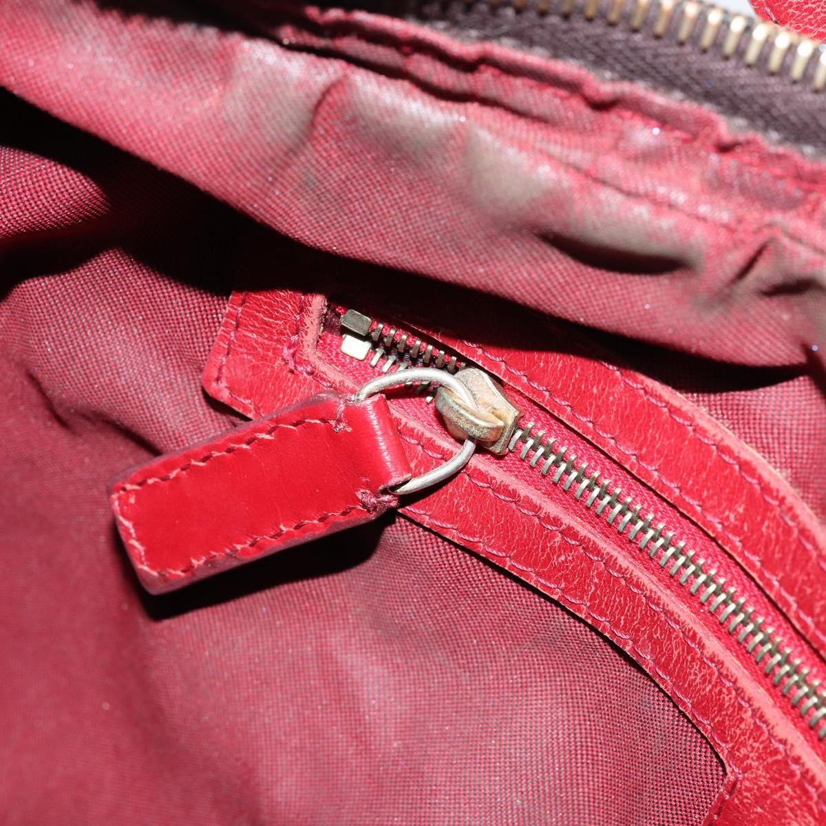 FENDI Zucca Canvas Shoulder Bag Black Brown Auth gh1286