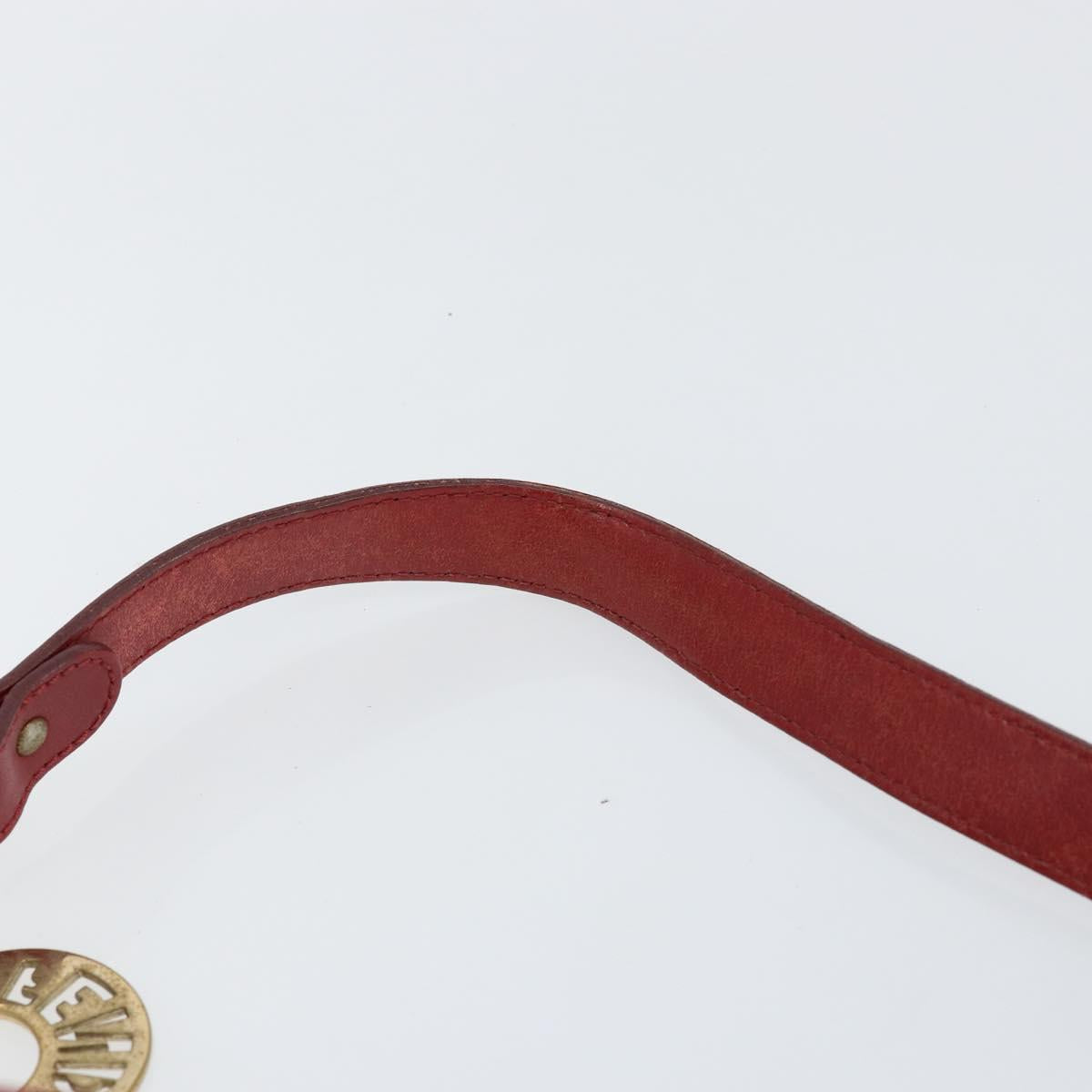 FENDI Zucca Canvas Shoulder Bag Black Brown Auth gh1286