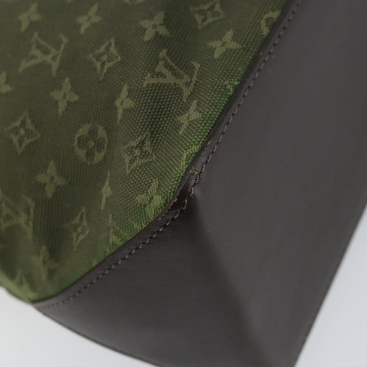 LOUIS VUITTON Monogram Mini Cabas Piano Tote Bag SPO TST Khaki LV Auth gh1292