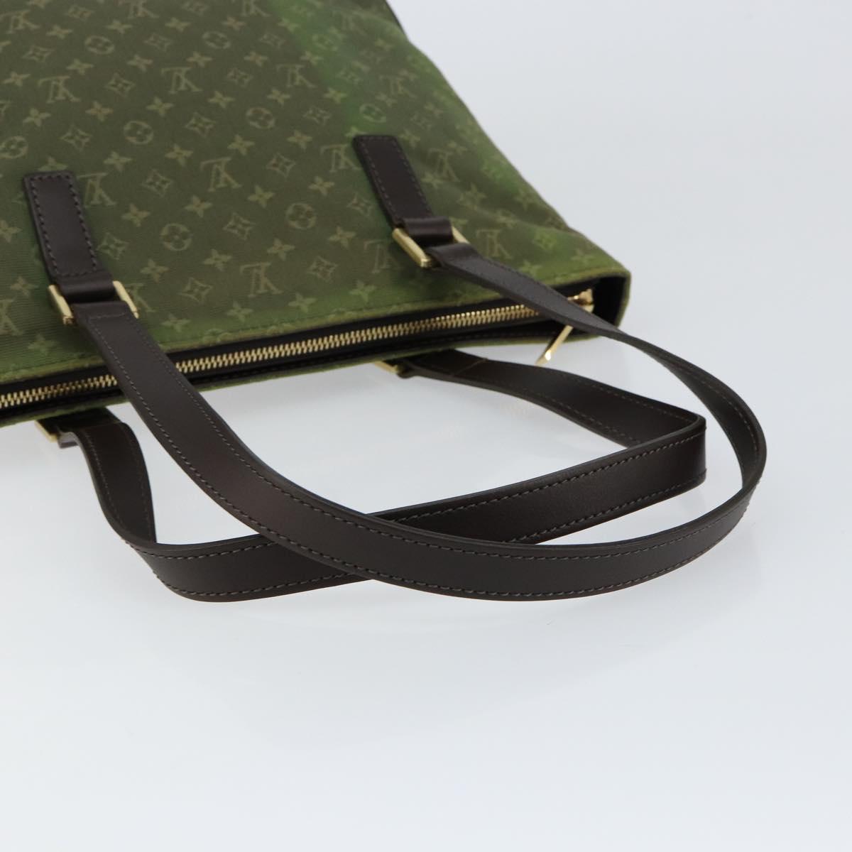 LOUIS VUITTON Monogram Mini Cabas Piano Tote Bag SPO TST Khaki LV Auth gh1292
