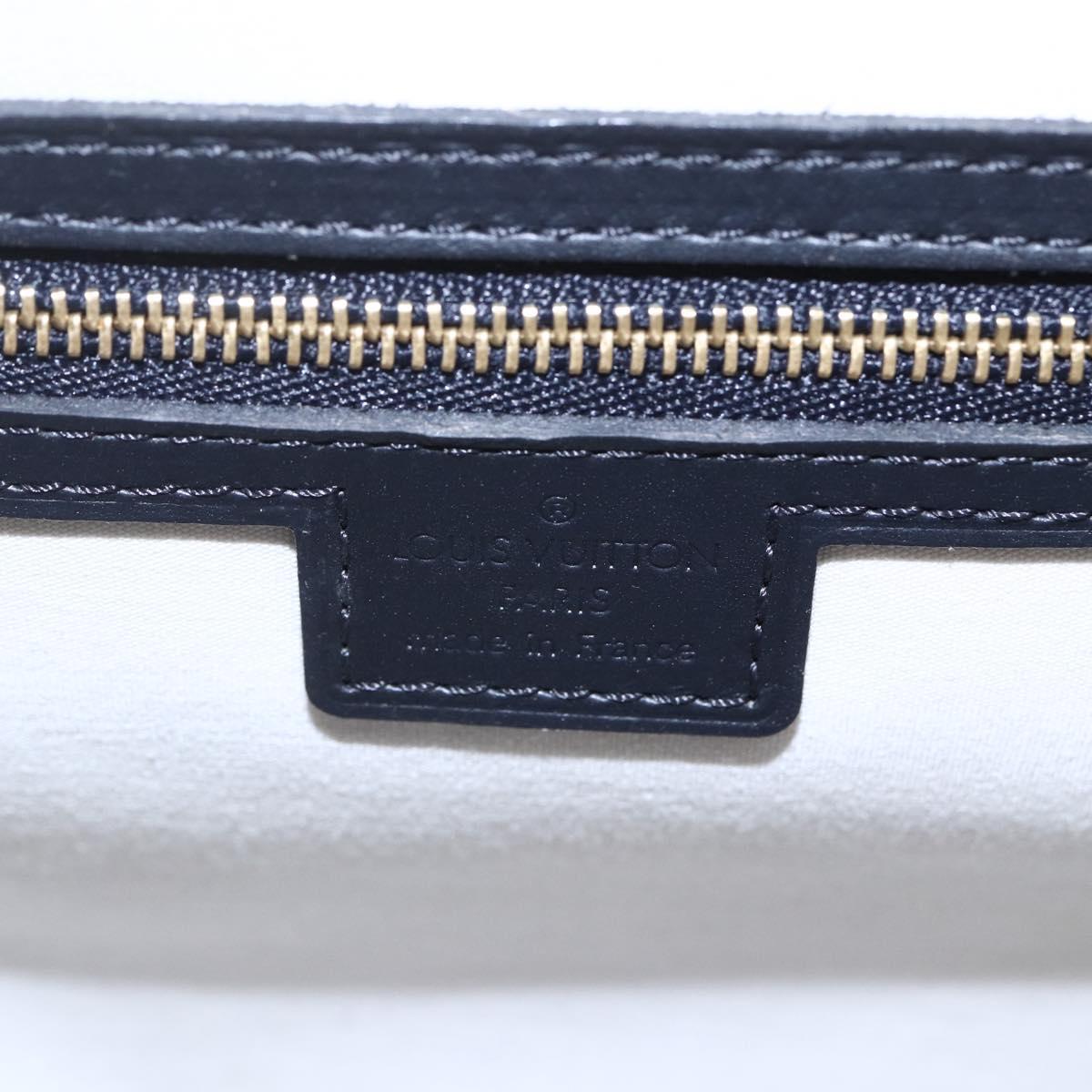 LOUIS VUITTON Monogram Mini Josephine GM Hand Bag Blue M92211 LV Auth gh1293