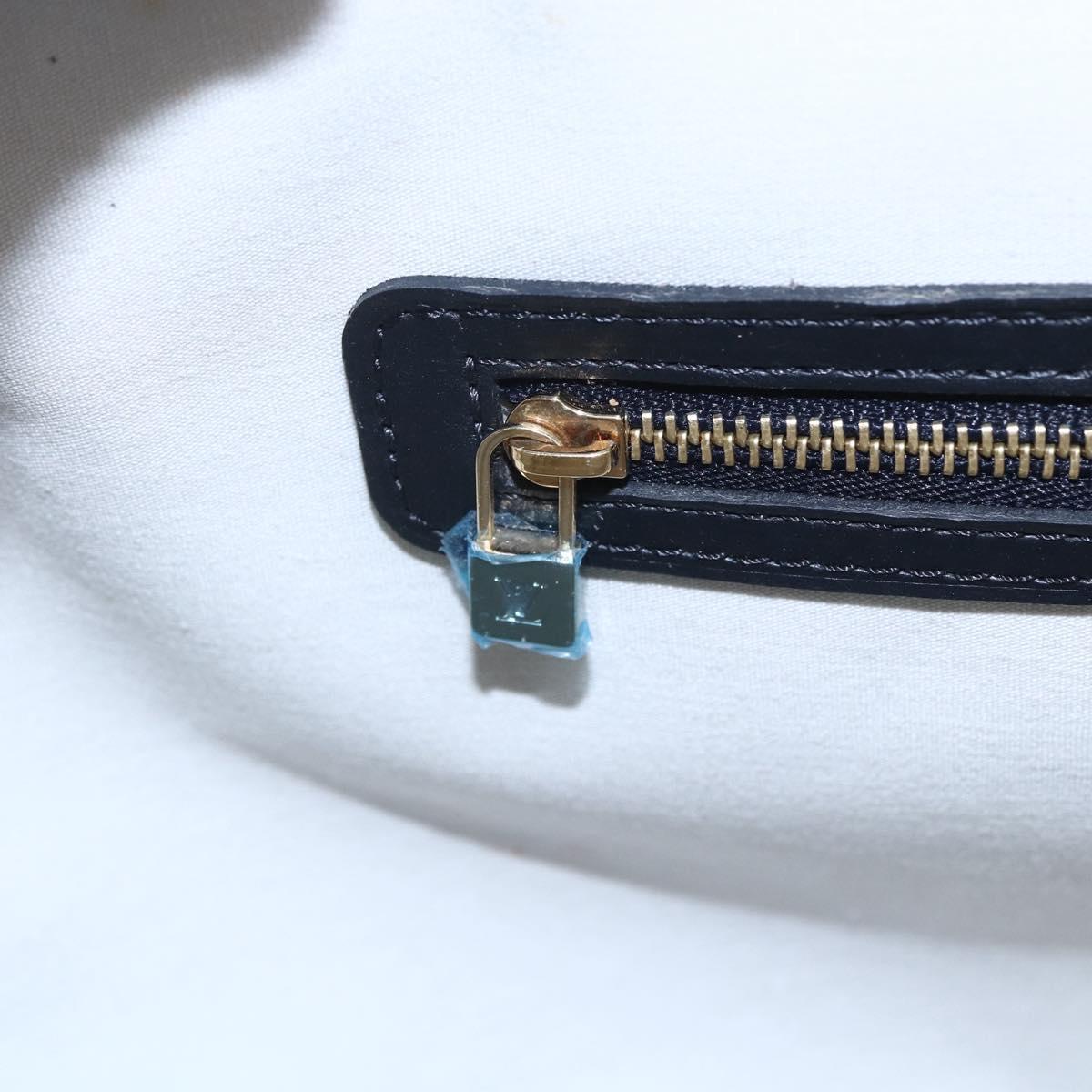 LOUIS VUITTON Monogram Mini Josephine GM Hand Bag Blue M92211 LV Auth gh1293