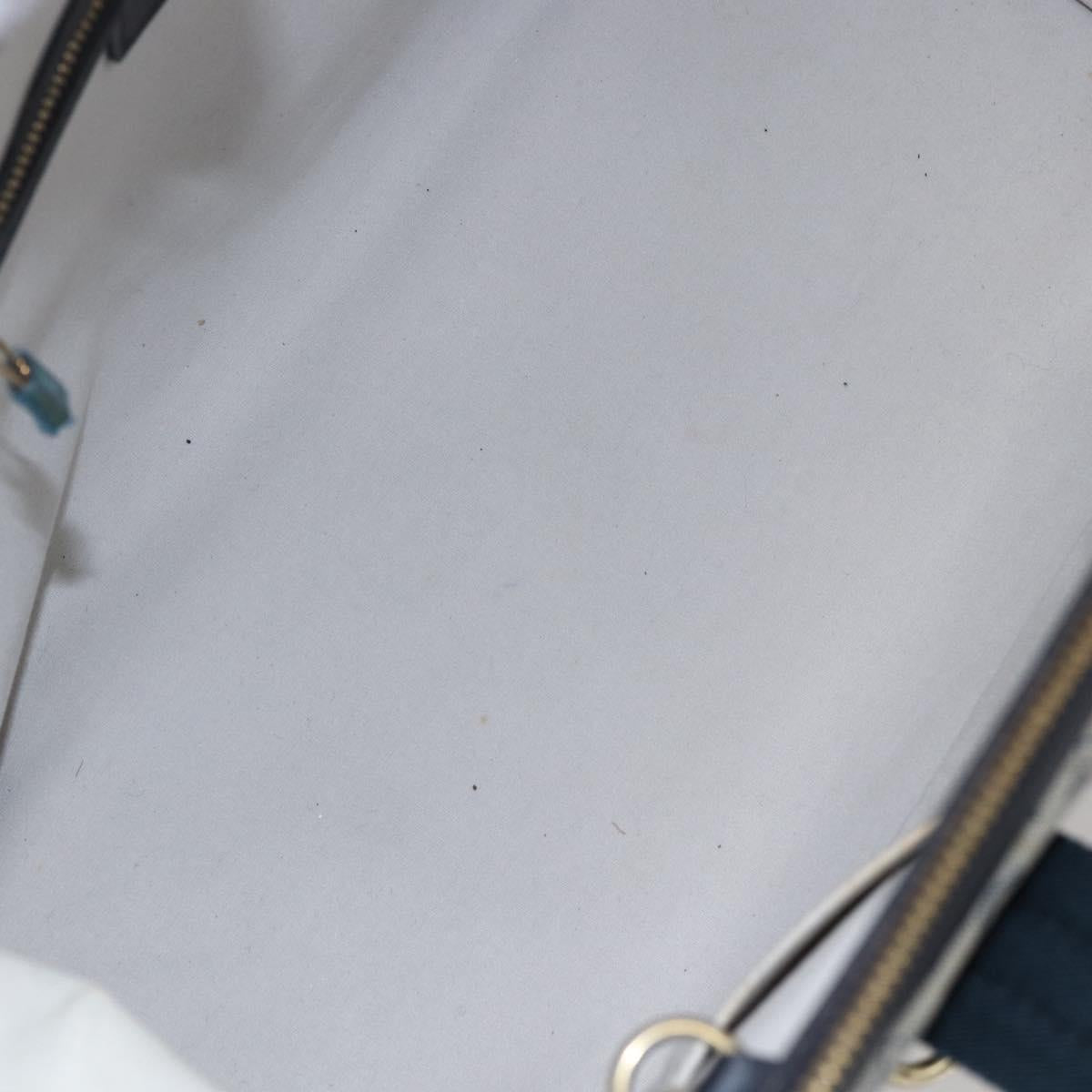 LOUIS VUITTON Monogram Mini Josephine GM Hand Bag Blue M92211 LV Auth gh1293