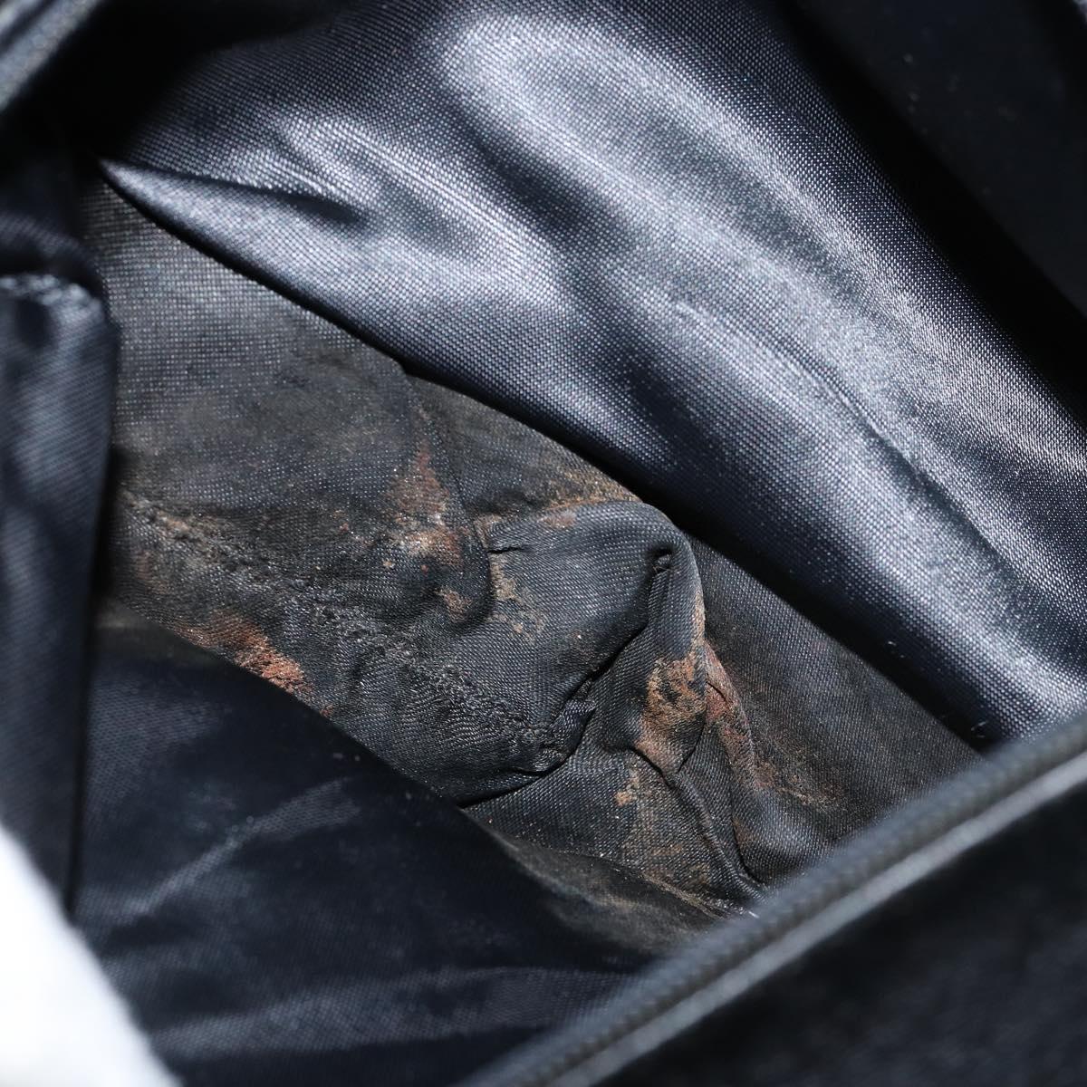 CHANEL Matelasse COCO Mark Shoulder Bag Lamb Skin Black Gold CC Auth gh1304