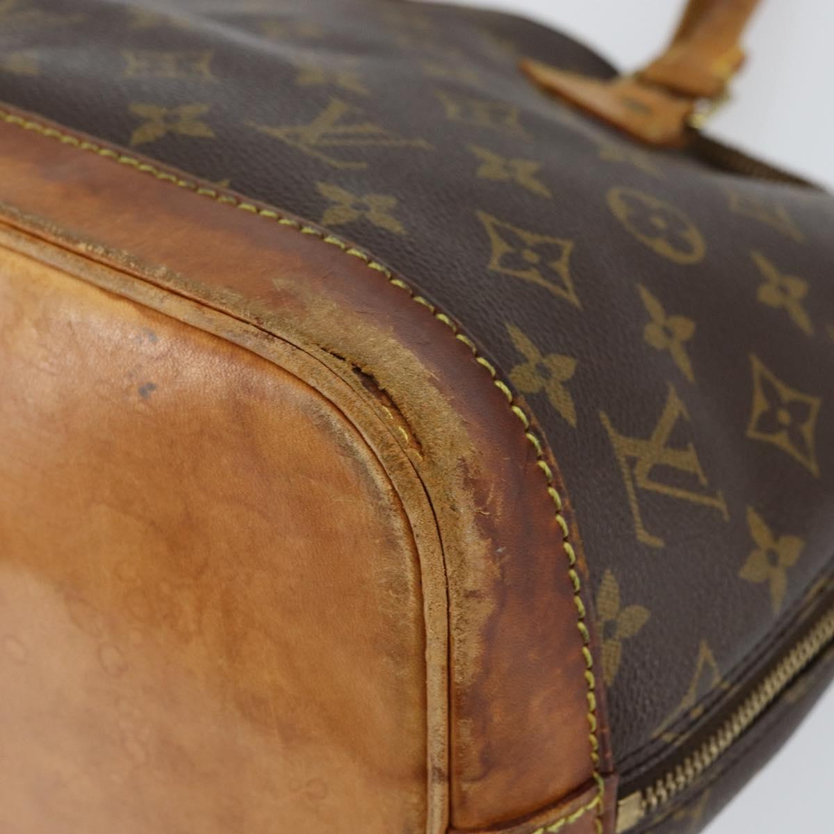 LOUIS VUITTON Monogram Alma Hand Bag M51130 LV Auth gh1306