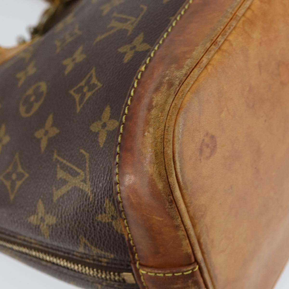 LOUIS VUITTON Monogram Alma Hand Bag M51130 LV Auth gh1306