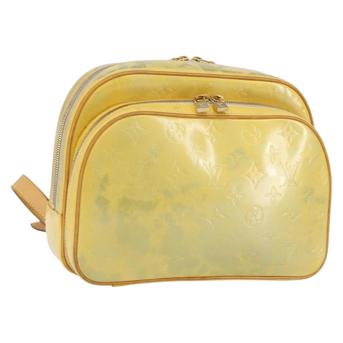 LOUIS VUITTON Monogram Vernis Marley Backpack Gris M91038 LV Auth gh1307