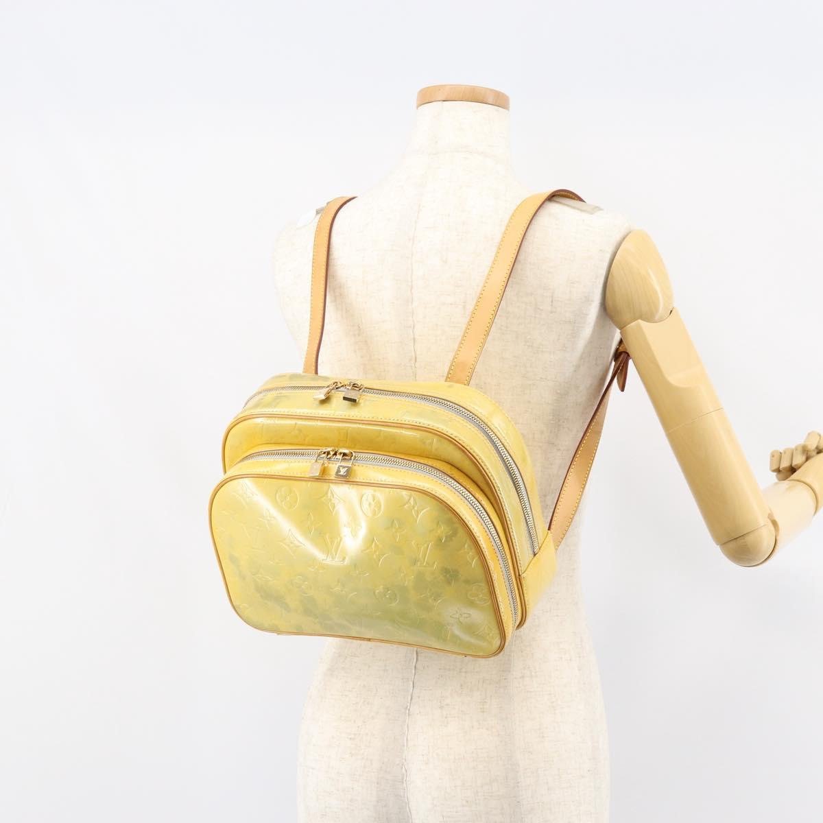 LOUIS VUITTON Monogram Vernis Marley Backpack Gris M91038 LV Auth gh1307