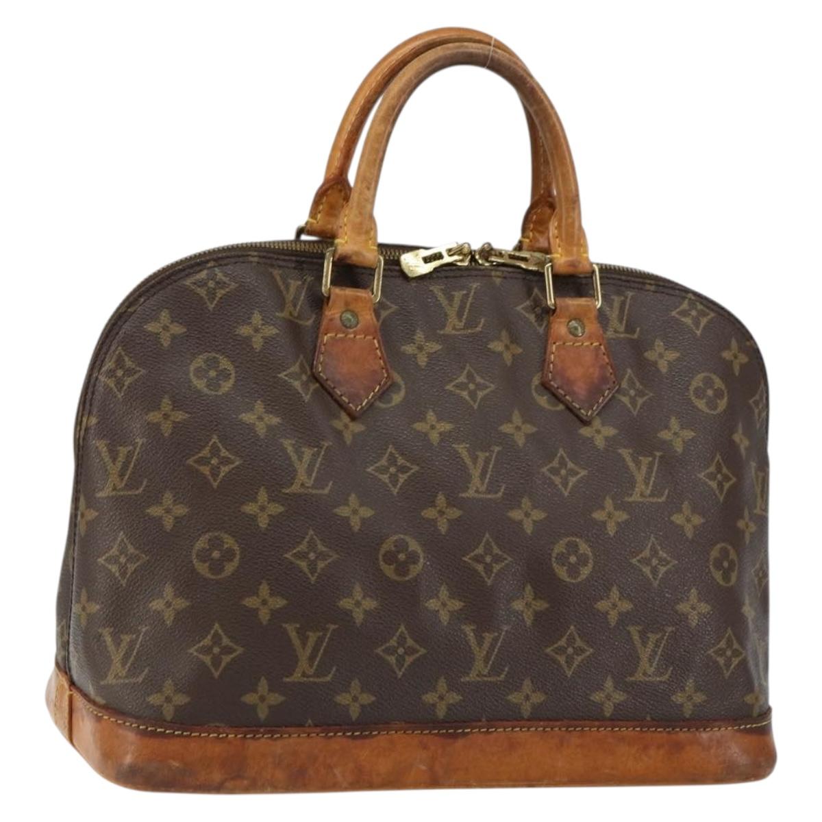 LOUIS VUITTON Monogram Alma Hand Bag M51130 LV Auth gh1312