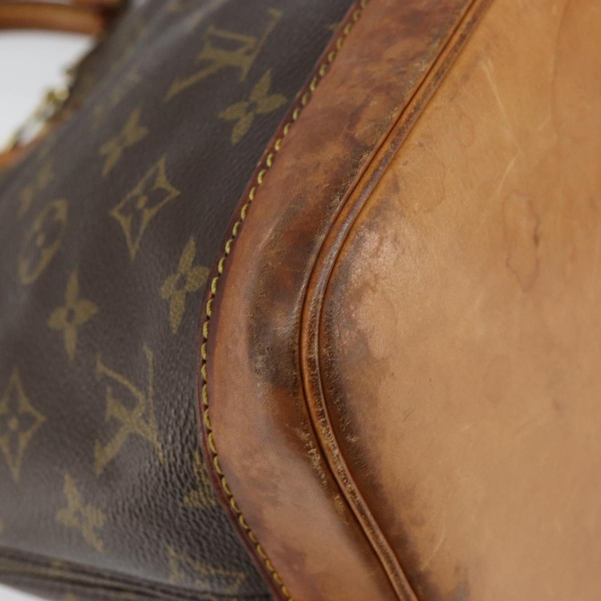 LOUIS VUITTON Monogram Alma Hand Bag M51130 LV Auth gh1312