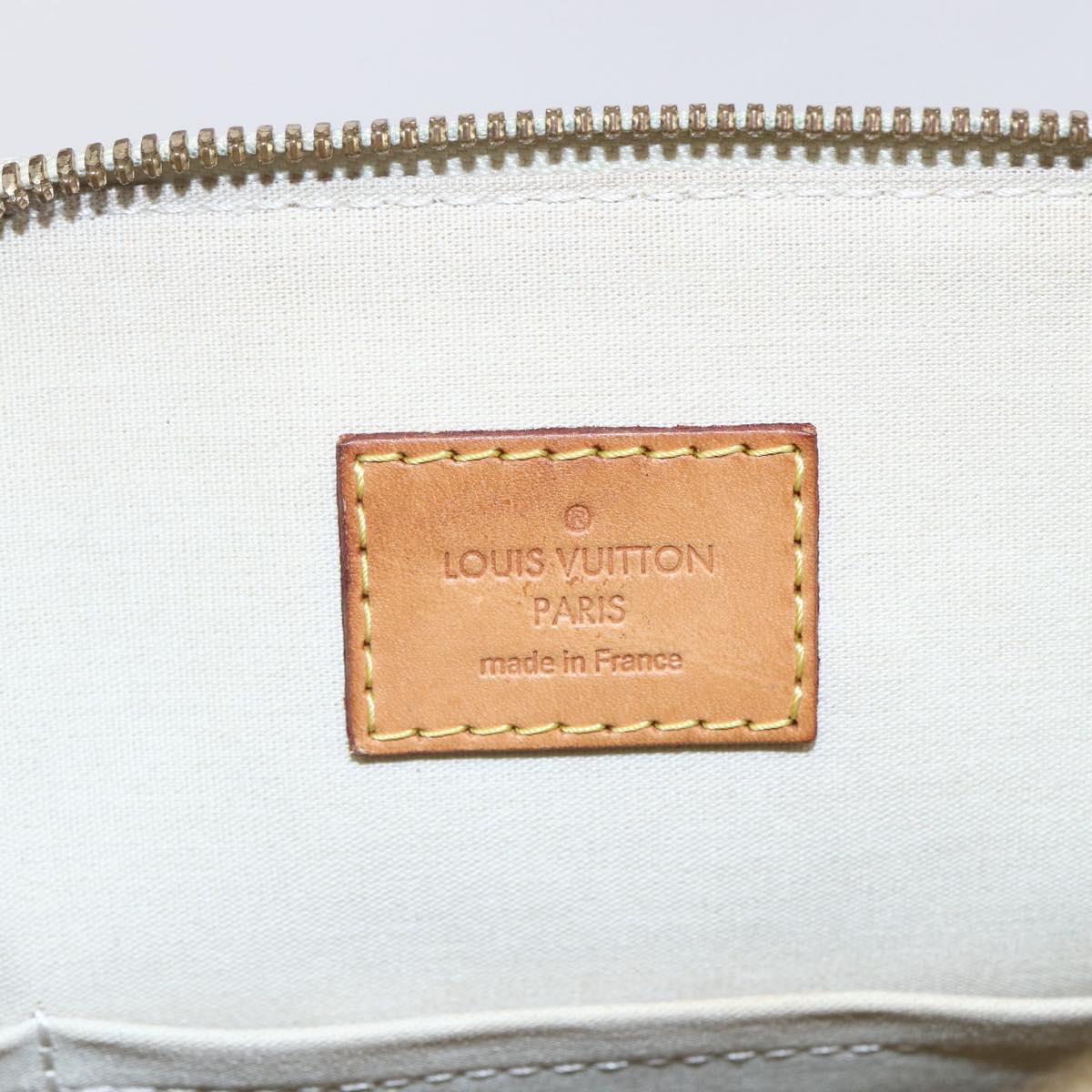 LOUIS VUITTON Monogram Vernis Alma PM Hand Bag Broncorail M91445 LV Auth gh1316