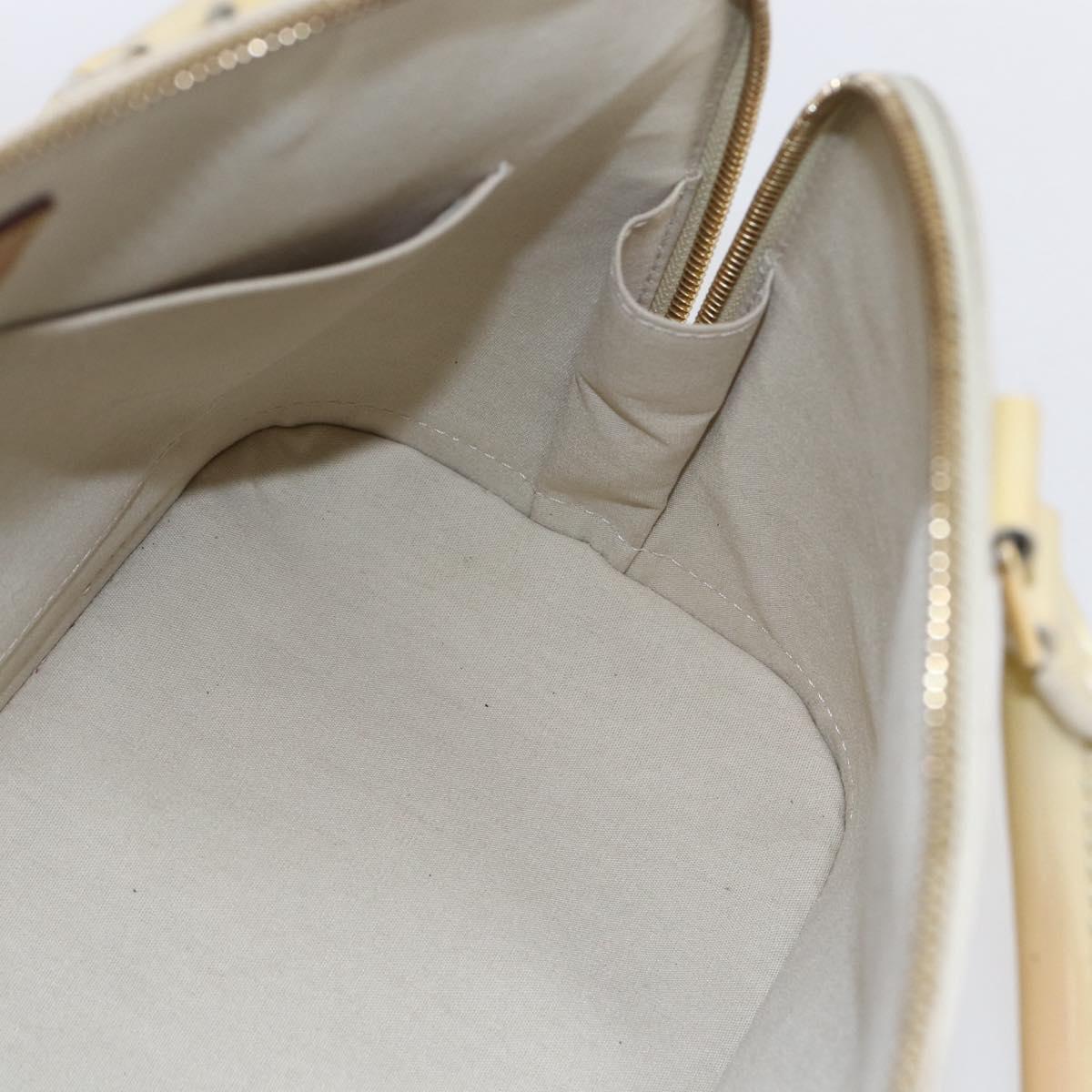 LOUIS VUITTON Monogram Vernis Alma PM Hand Bag Broncorail M91445 LV Auth gh1316