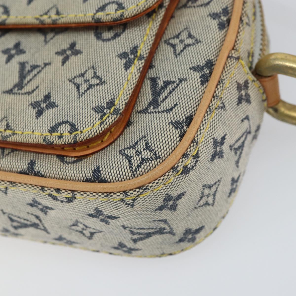 LOUIS VUITTON Monogram Mini Juliet MM Shoulder Bag Blue M92004 LV Auth gh1319