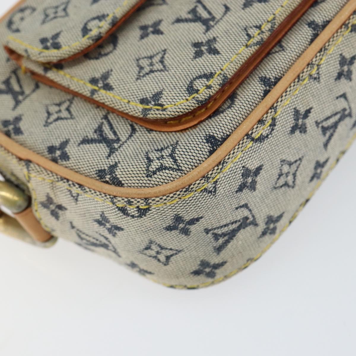 LOUIS VUITTON Monogram Mini Juliet MM Shoulder Bag Blue M92004 LV Auth gh1319