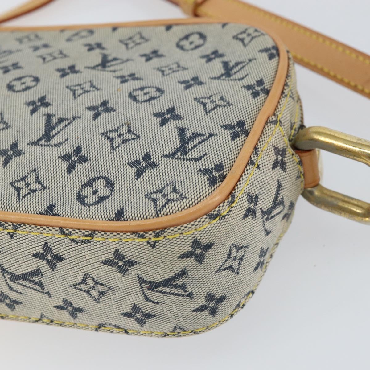 LOUIS VUITTON Monogram Mini Juliet MM Shoulder Bag Blue M92004 LV Auth gh1319