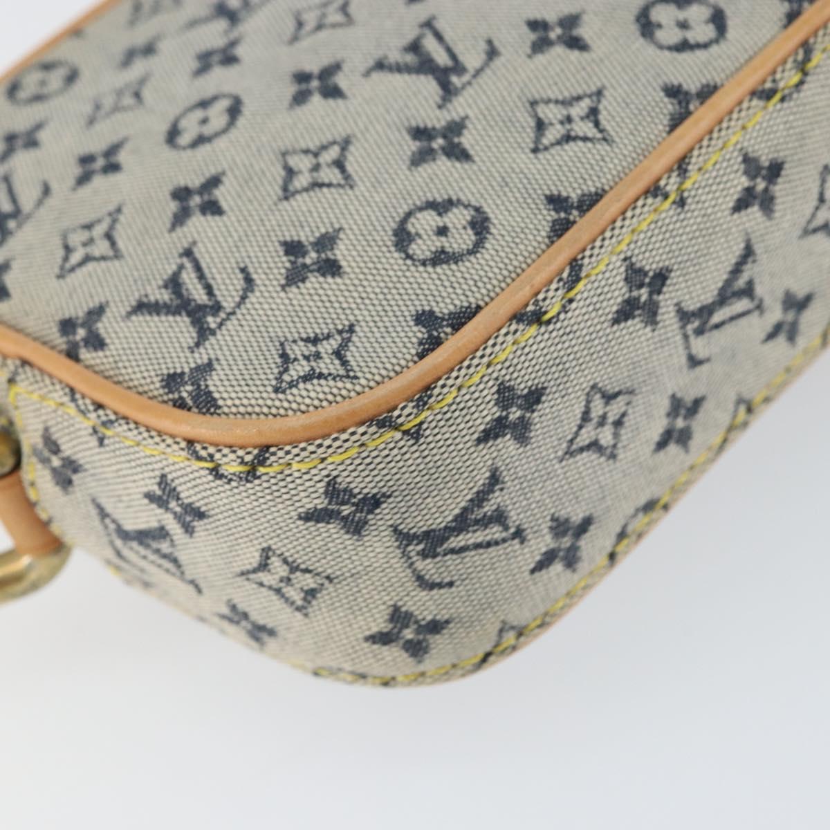 LOUIS VUITTON Monogram Mini Juliet MM Shoulder Bag Blue M92004 LV Auth gh1319