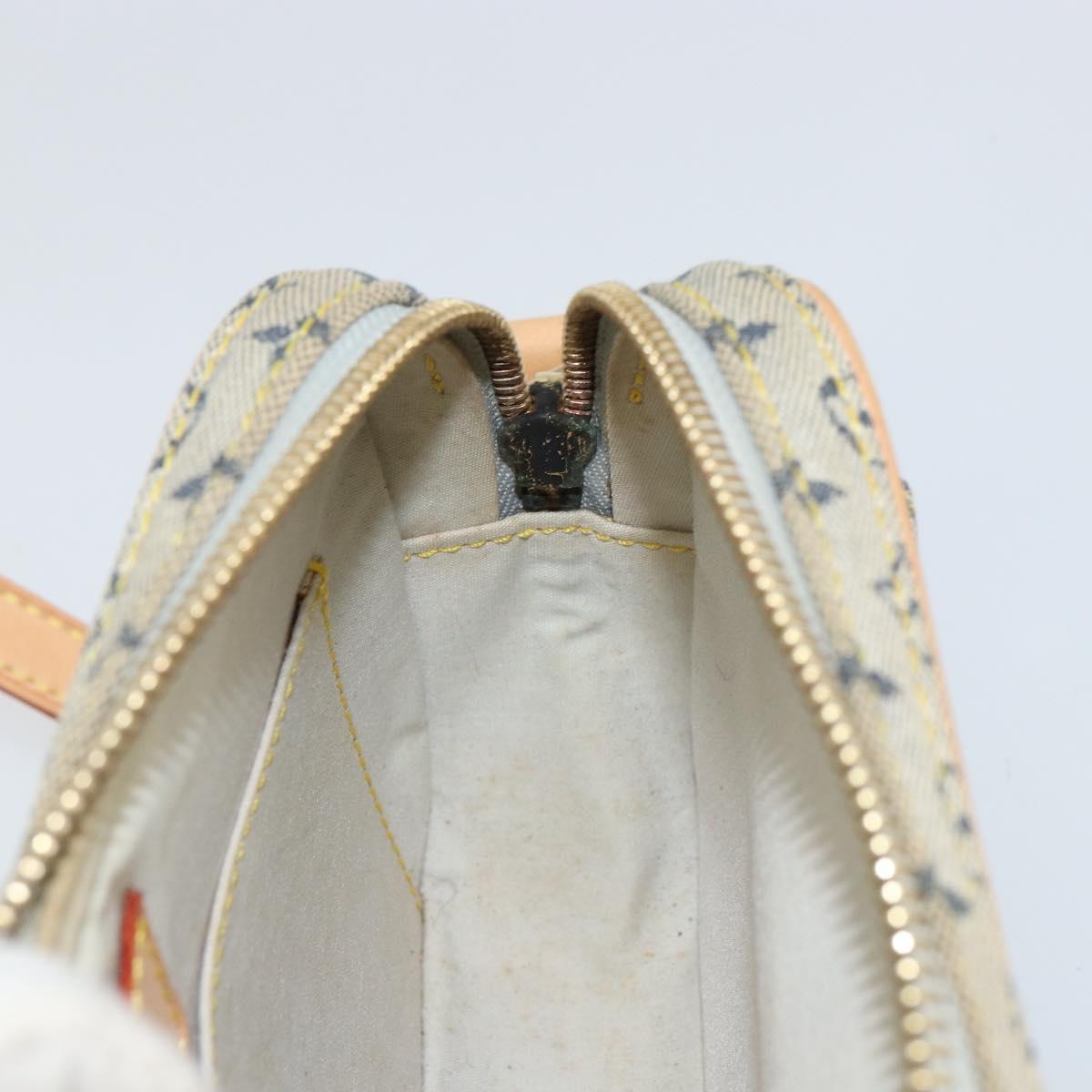 LOUIS VUITTON Monogram Mini Juliet MM Shoulder Bag Blue M92004 LV Auth gh1319