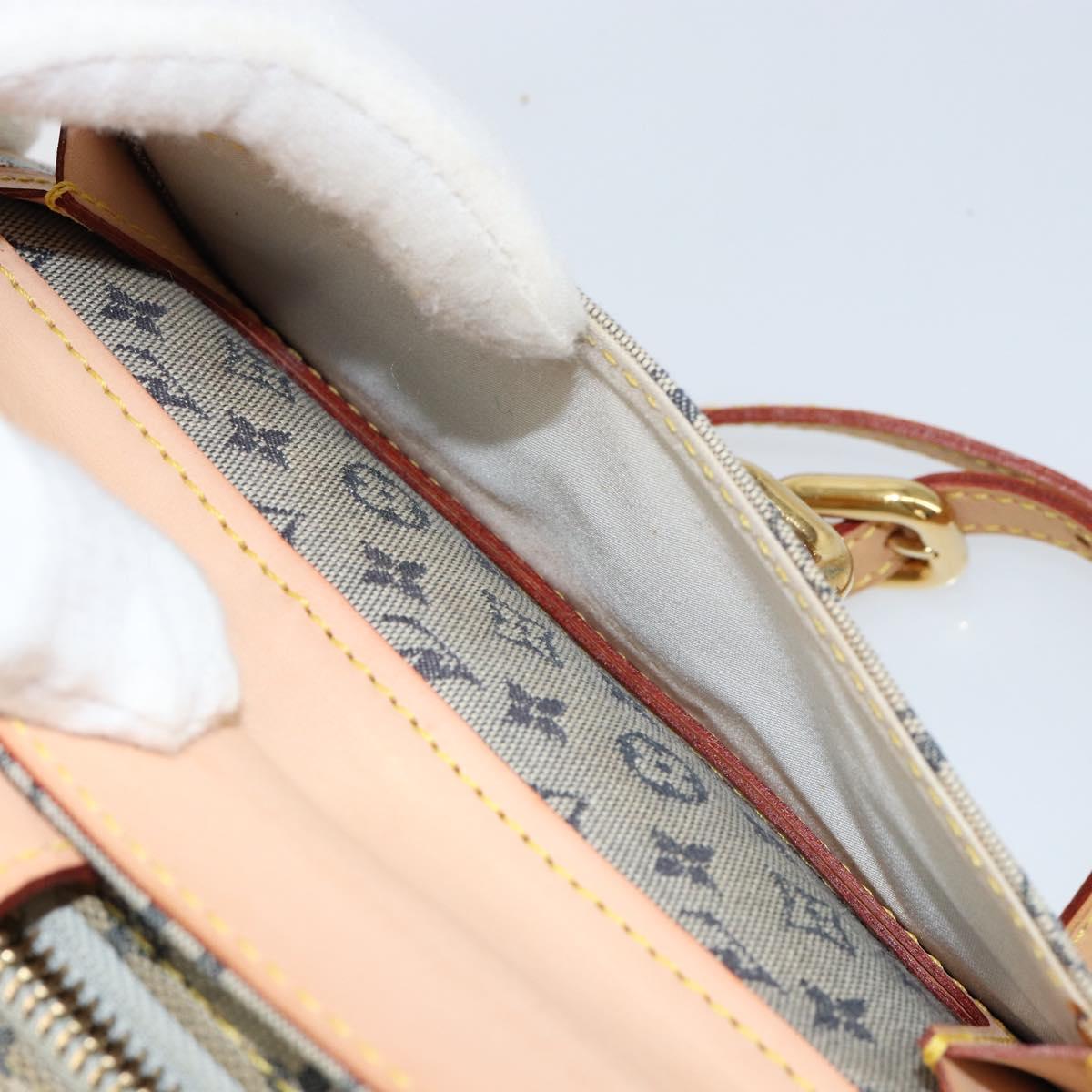 LOUIS VUITTON Monogram Mini Juliet MM Shoulder Bag Blue M92004 LV Auth gh1319