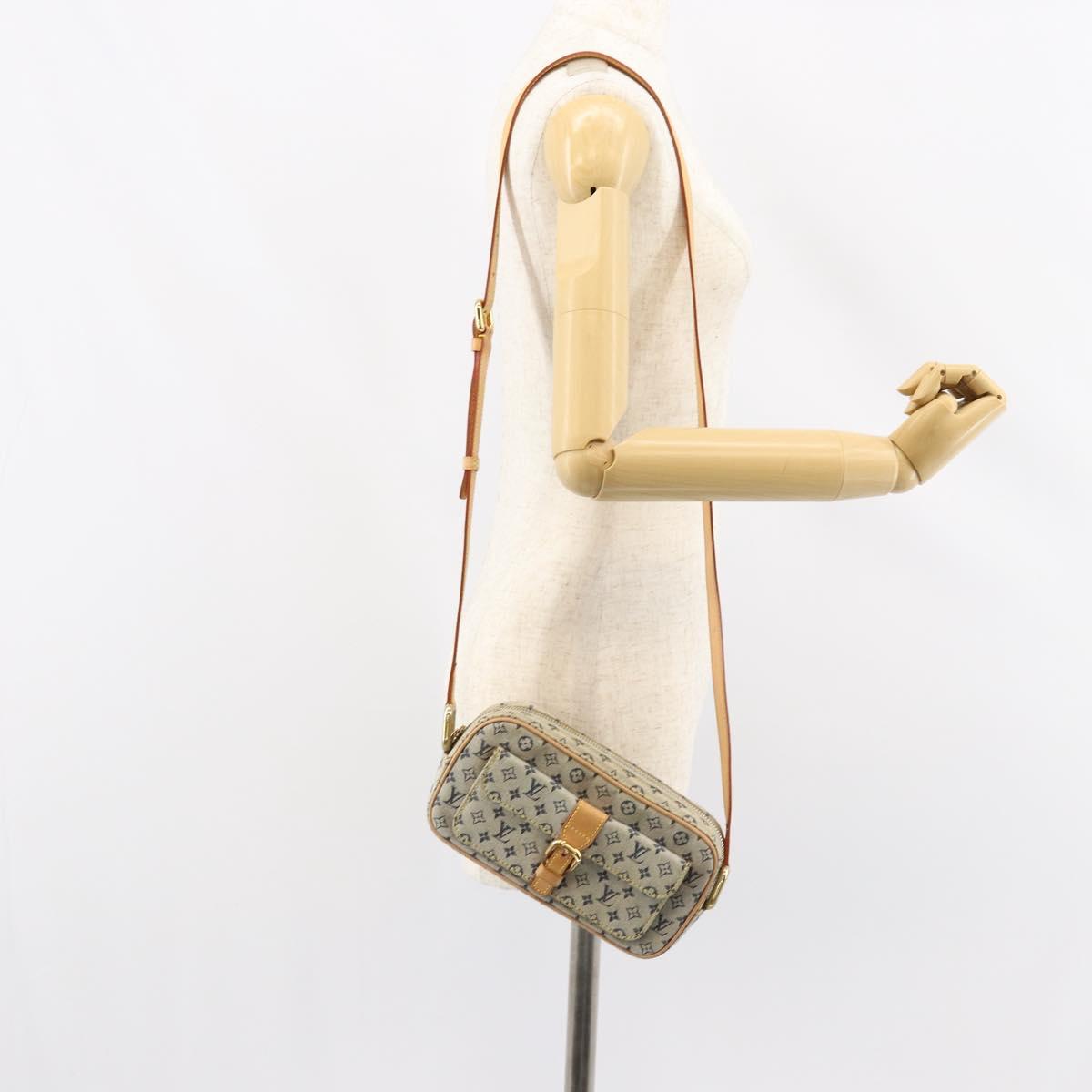 LOUIS VUITTON Monogram Mini Juliet MM Shoulder Bag Blue M92004 LV Auth gh1319