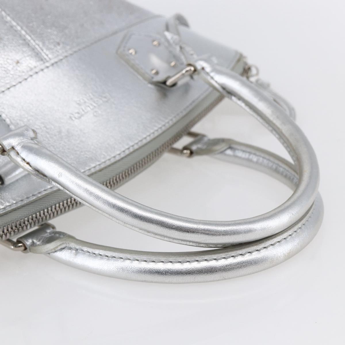 LOUIS VUITTON Suhari Lockit PM Hand Bag Silver M95541 LV Auth gh1323