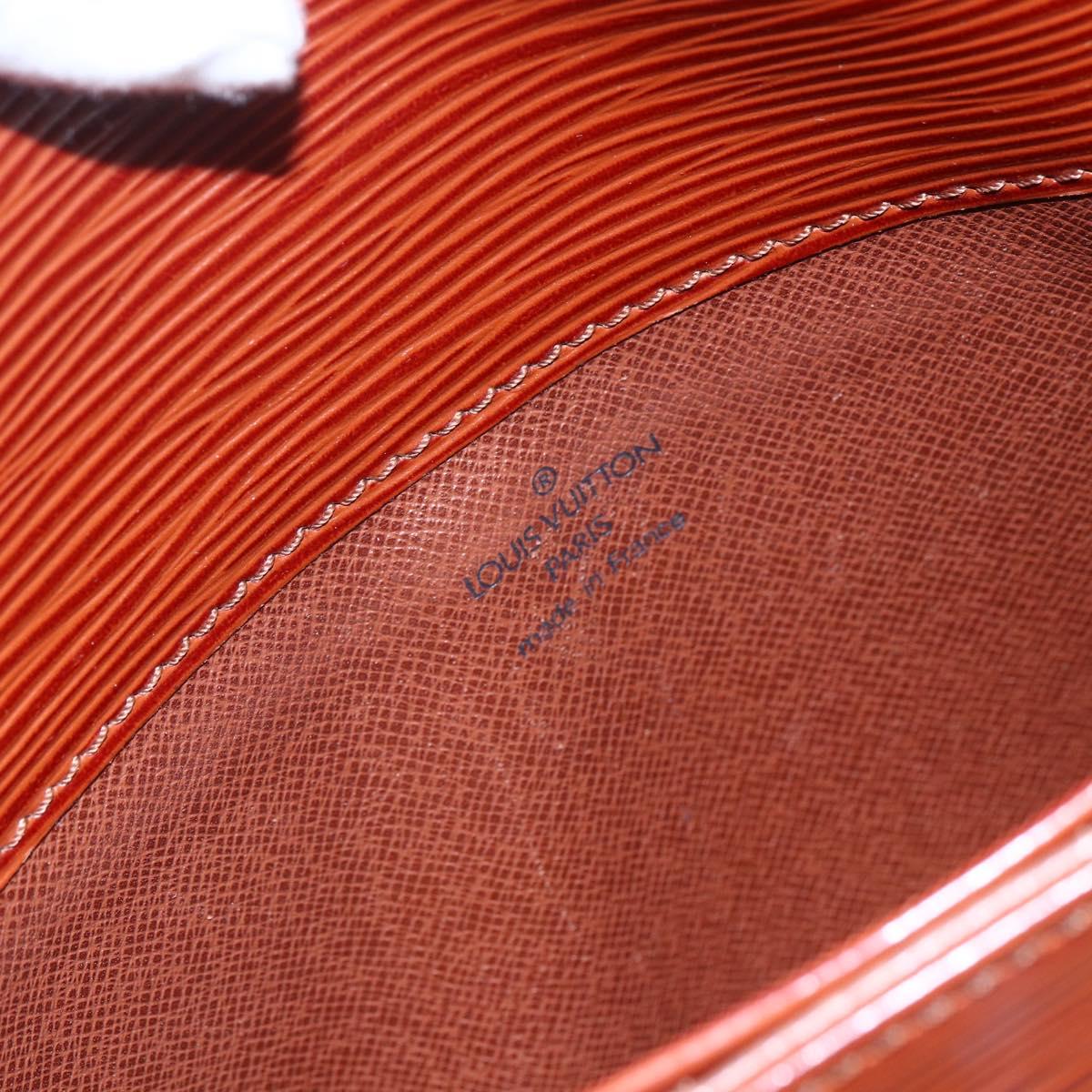 LOUIS VUITTON Epi Cartouchiere MM Shoulder Bag Brown M52243 LV Auth gh1330