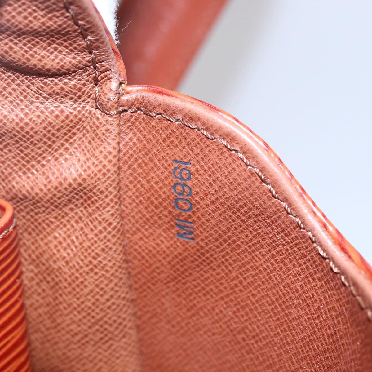 LOUIS VUITTON Epi Cartouchiere MM Shoulder Bag Brown M52243 LV Auth gh1330