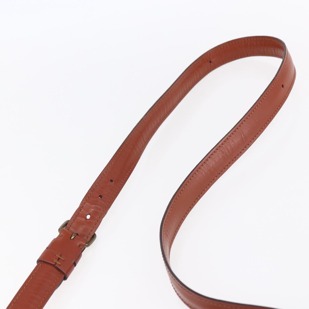 LOUIS VUITTON Epi Cartouchiere MM Shoulder Bag Brown M52243 LV Auth gh1330