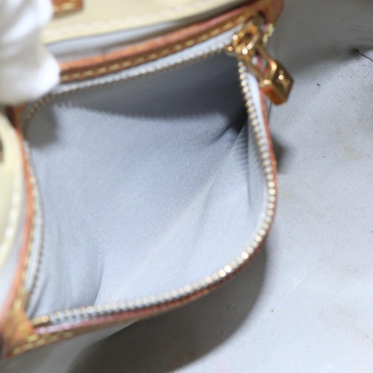 LOUIS VUITTON Monogram Vernis Reade PM Hand Bag Perle M91336 LV Auth gh1333