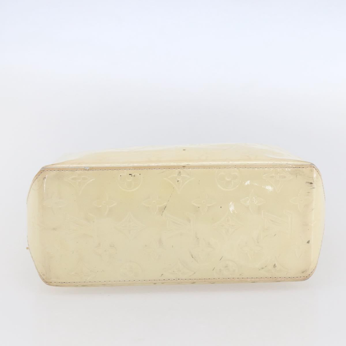 LOUIS VUITTON Monogram Vernis Reade PM Hand Bag Perle M91336 LV Auth gh1333