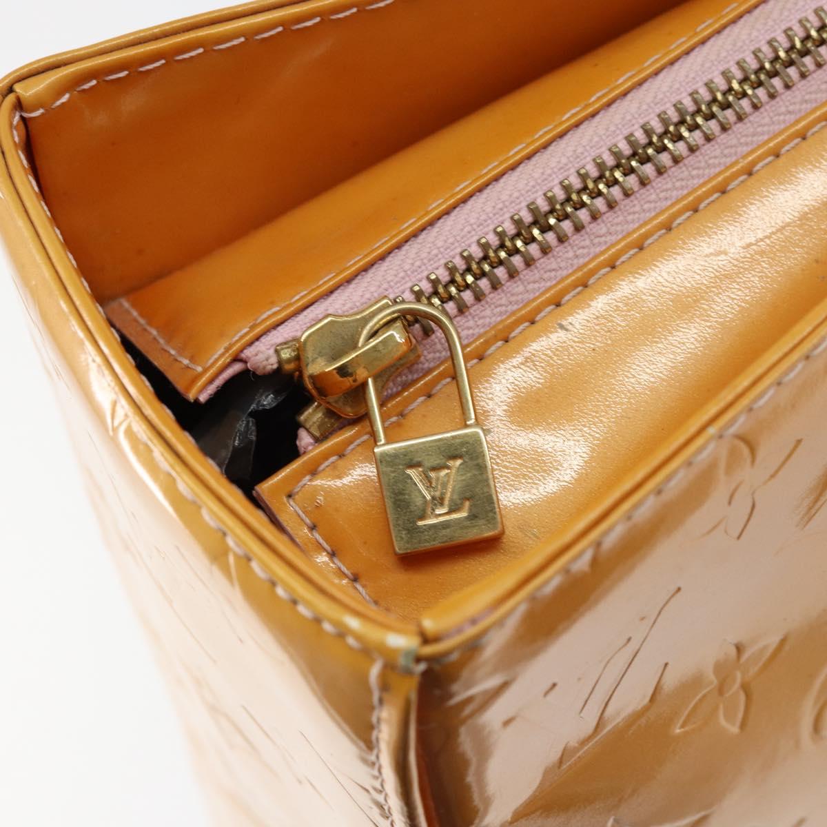 LOUIS VUITTON Monogram Vernis Columbus Bag Marshmallow Pink M91032 Auth gh1335