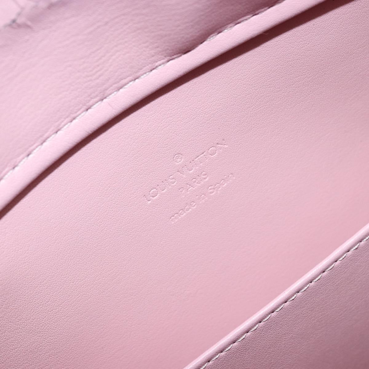 LOUIS VUITTON Monogram Vernis Columbus Bag Marshmallow Pink M91032 Auth gh1335