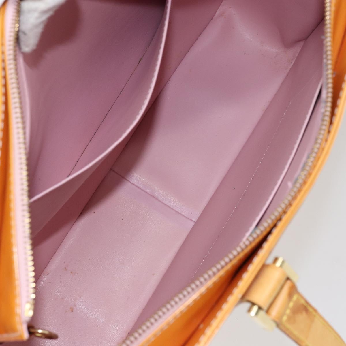 LOUIS VUITTON Monogram Vernis Columbus Bag Marshmallow Pink M91032 Auth gh1335