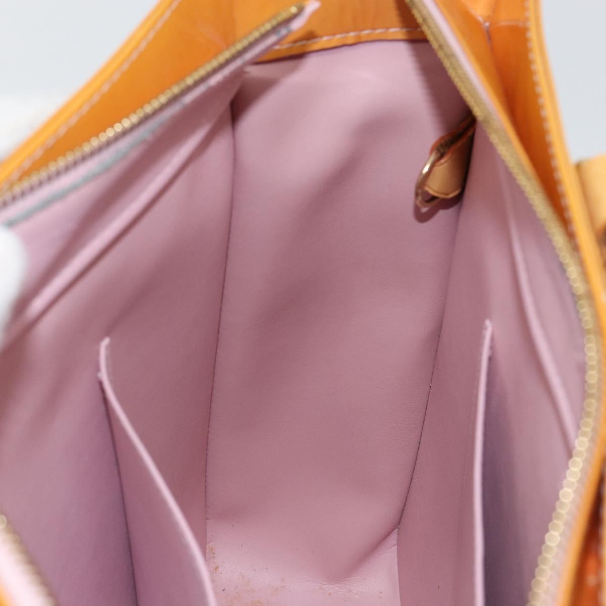 LOUIS VUITTON Monogram Vernis Columbus Bag Marshmallow Pink M91032 Auth gh1335