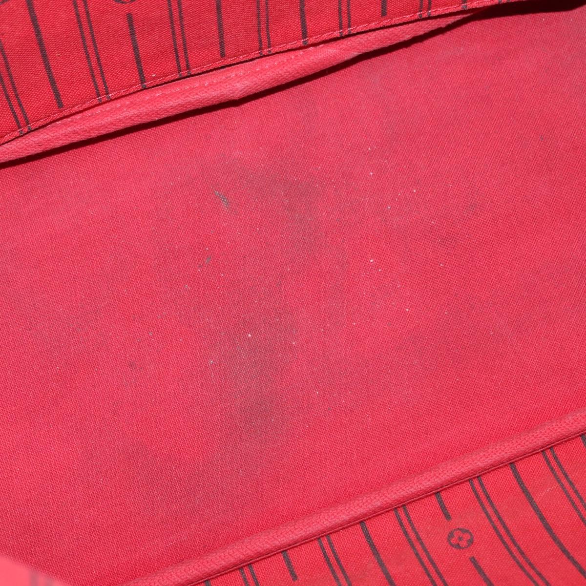 LOUIS VUITTON Damier Ebene Neverfull MM Tote Bag N51105 LV Auth gh1338