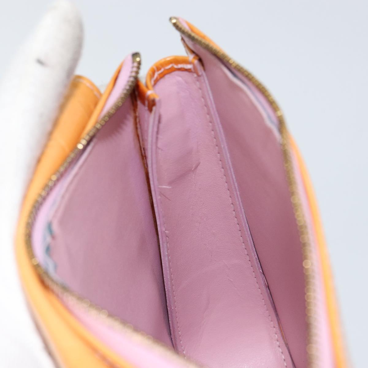 LOUIS VUITTON Monogram Vernis Motto Pouch Marshmallow Pink M91312 LV Auth gh1342