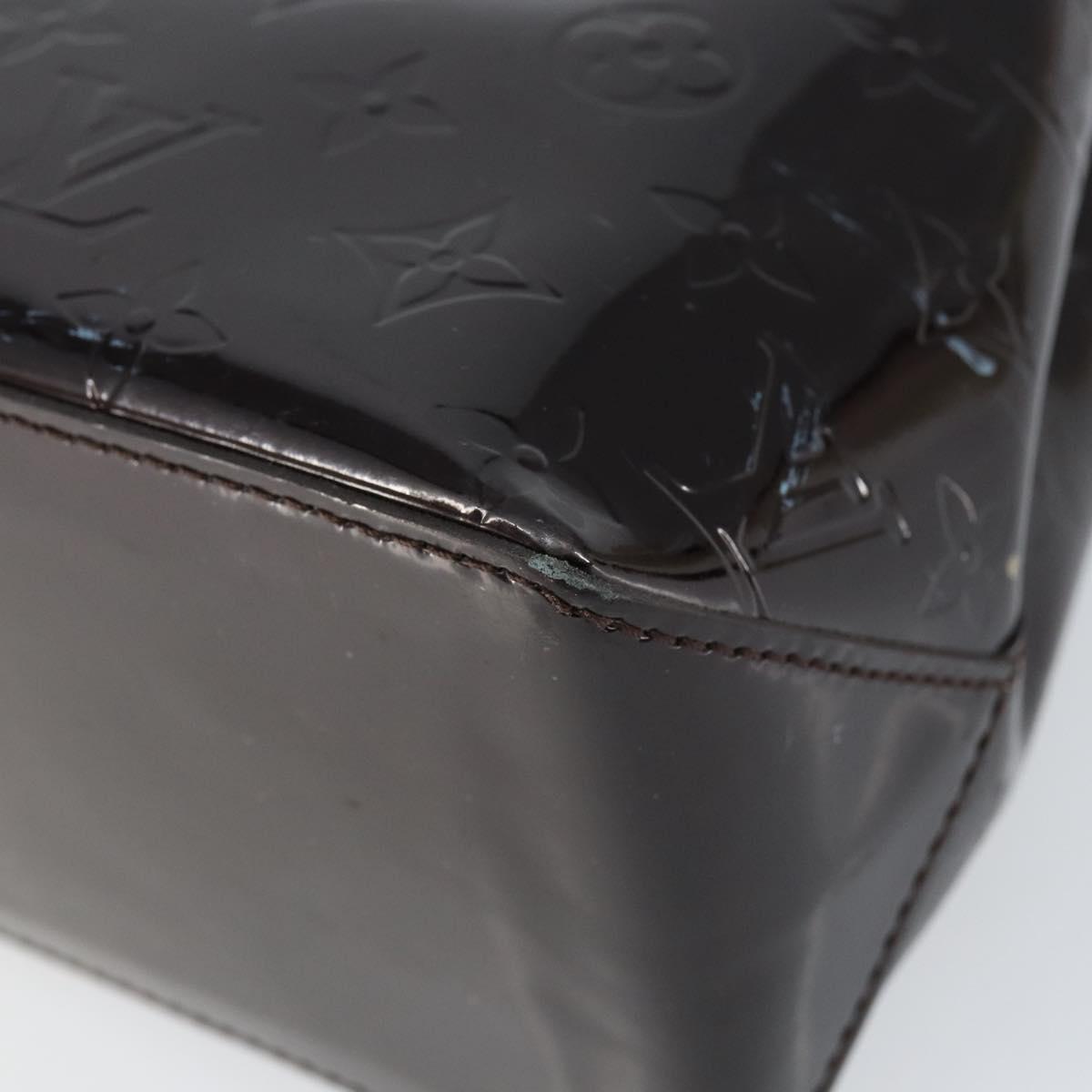 LOUIS VUITTON Monogram Vernis Wilshire PM Hand Bag Amarante M93641 Auth gh1345