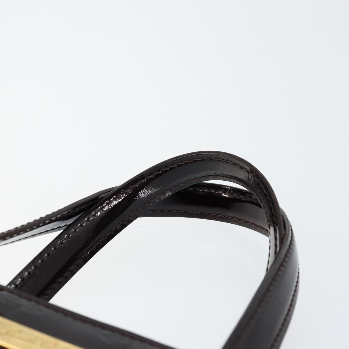 LOUIS VUITTON Monogram Vernis Wilshire PM Hand Bag Amarante M93641 Auth gh1345