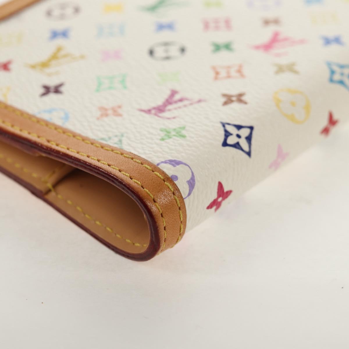 LOUIS VUITTON Multicolor Agenda PM Day Planner Cover White R21074 Auth gh1347V