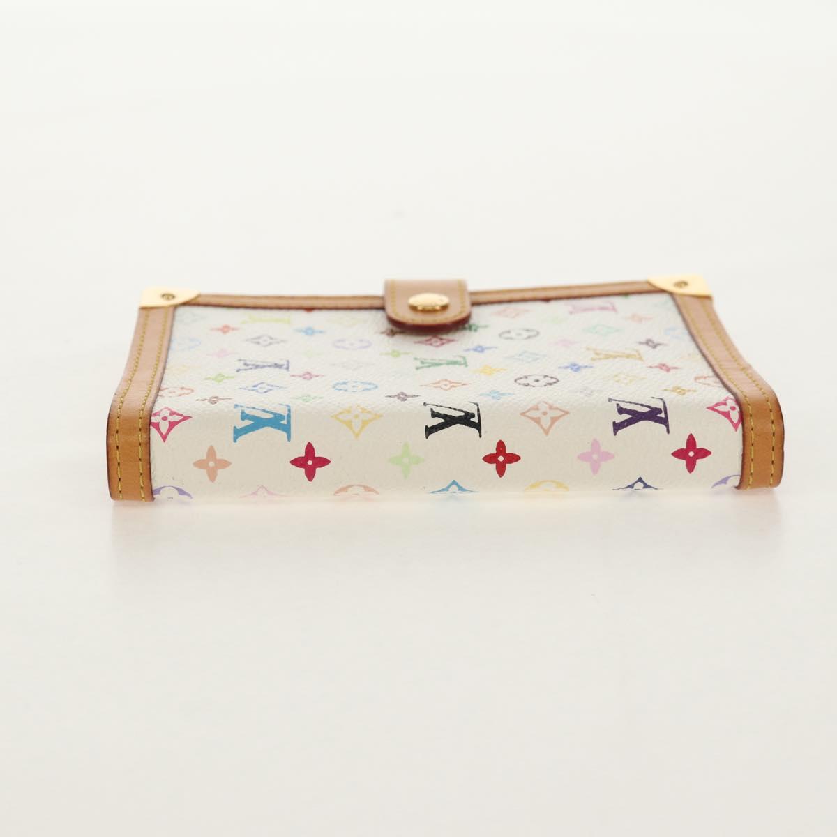 LOUIS VUITTON Multicolor Agenda PM Day Planner Cover White R21074 Auth gh1347V