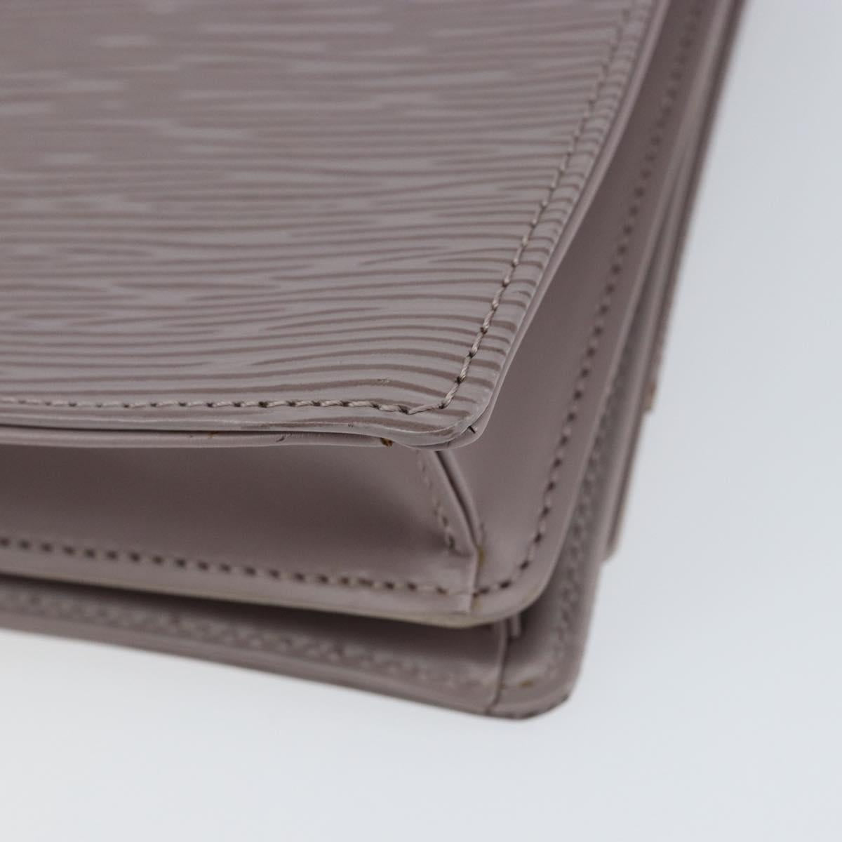 LOUIS VUITTON Epi Biarritz Shoulder Bag Lilac M5293B LV Auth gh1348